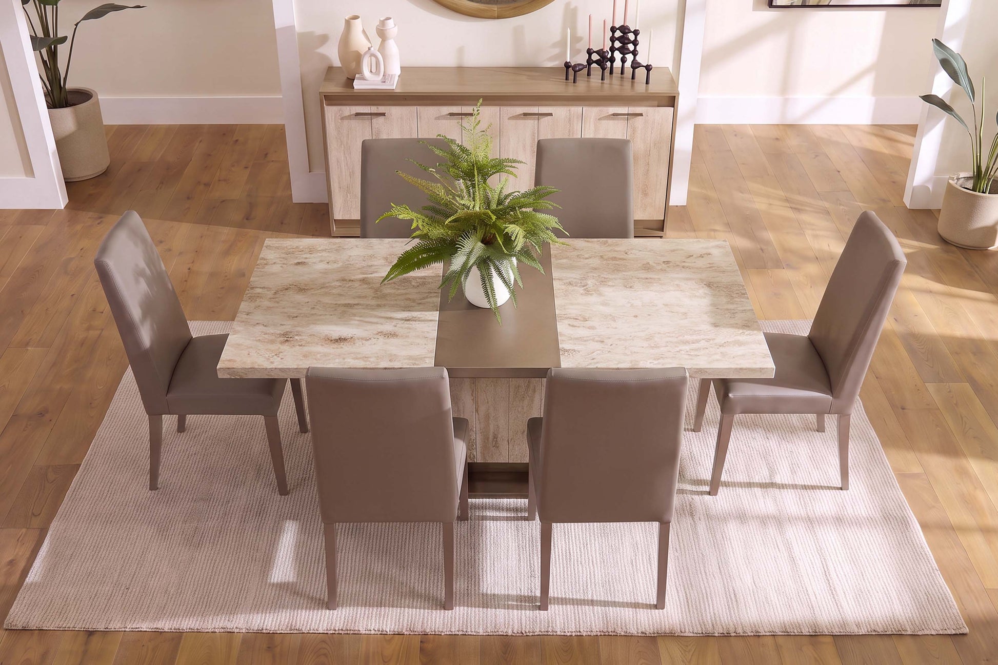 JOECOST04:Jo Dining Table & 8 Chairs, Styled