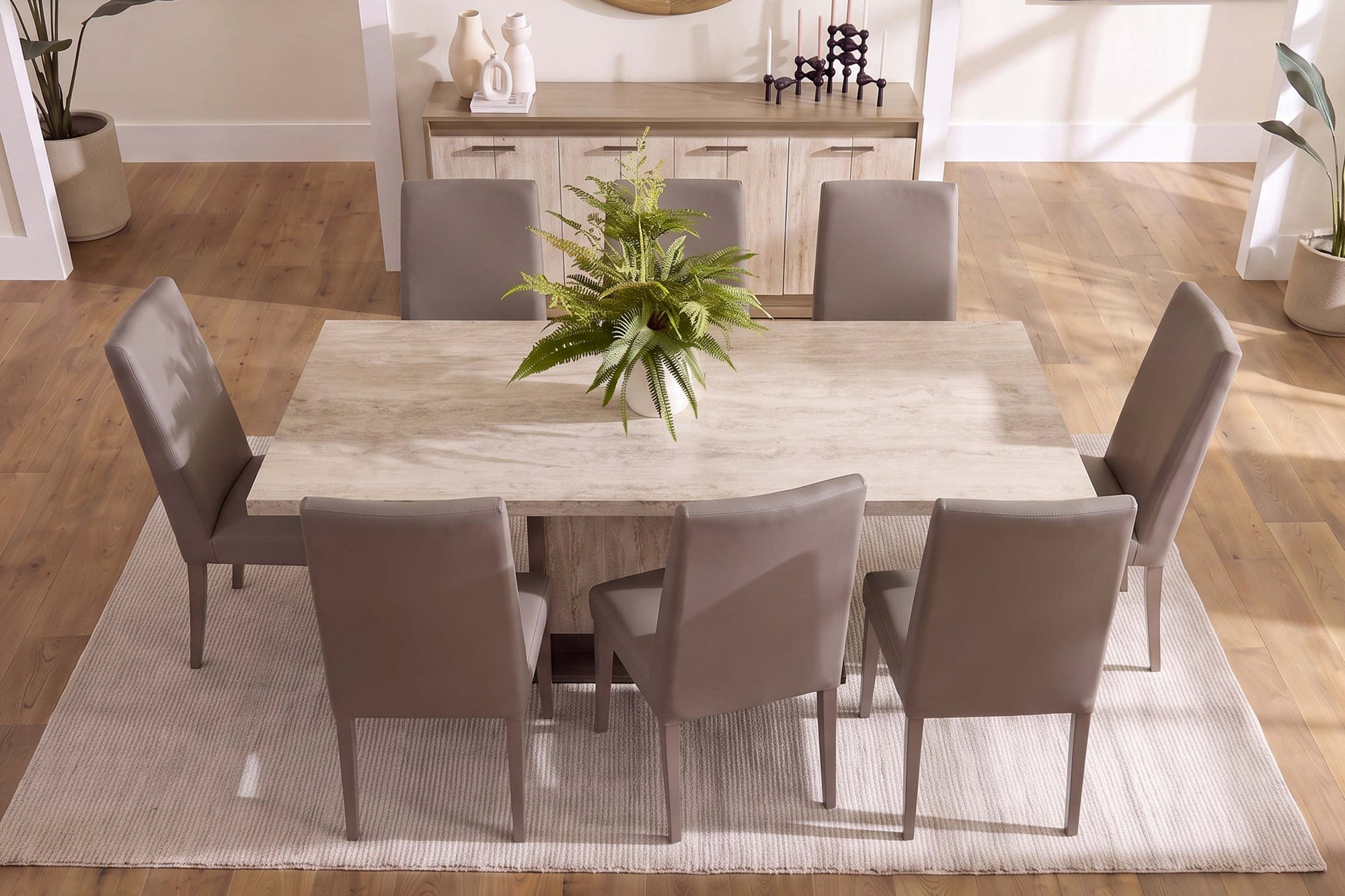 JOECOST05:Jo Dining Table & 4 Chairs, Styled