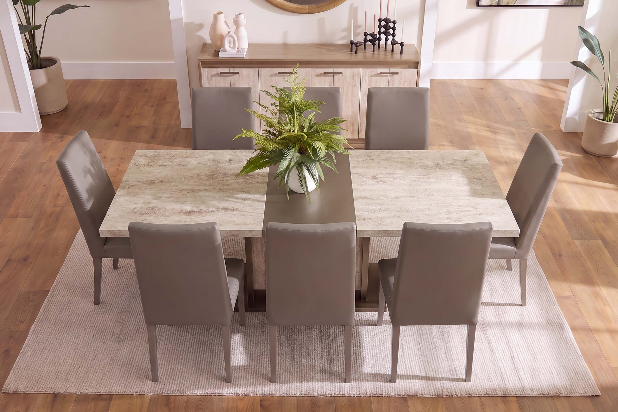 JOECOST07:Jo Dining Table & 8 Chairs, Styled
