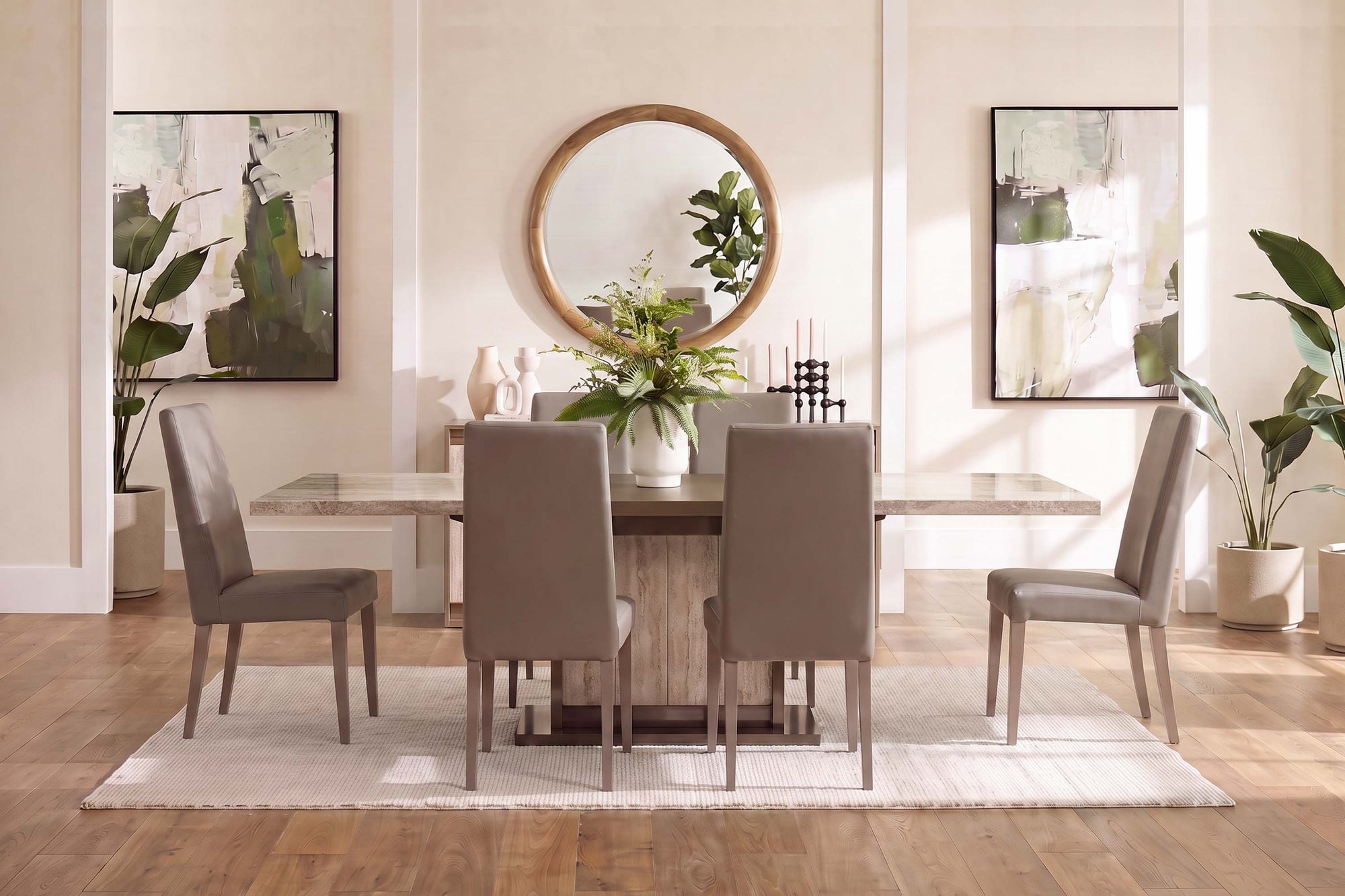 JOECOST07:Jo Dining Table & 8 Chairs, Styled
