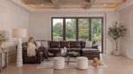 JUDE00006:Jude Tux Sofa Chaise Sectional, Styled