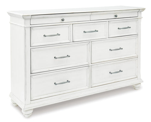 KANWYN018:Kanwyn Storage Bed & Dresser &, AngledAngle