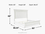 KANWYN004:Kanwyn Panel Bed, 