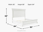 KANWYN007:Kanwyn Panel Bed, 