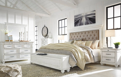 KANWYN051:Kanwyn Storage Bed & Dresser &, Styled