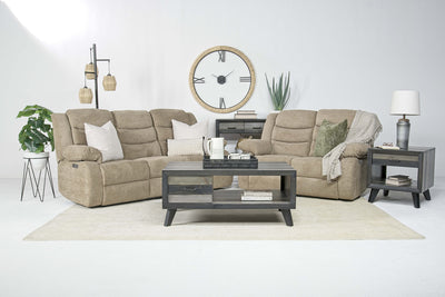KELSEY003:Kelsey Power Sofa & Loveseat, Styled