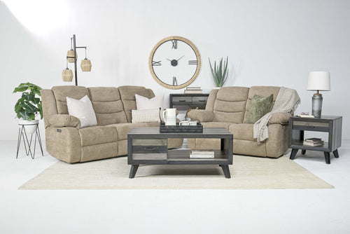 KELSEY003:Kelsey Power Sofa & Loveseat, Styled