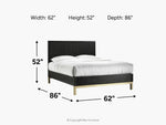 KENTFLD00:Kentfield Platform Bed, 