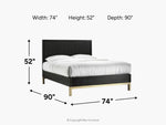 KENTFLD02:Kentfield Platform Bed, 