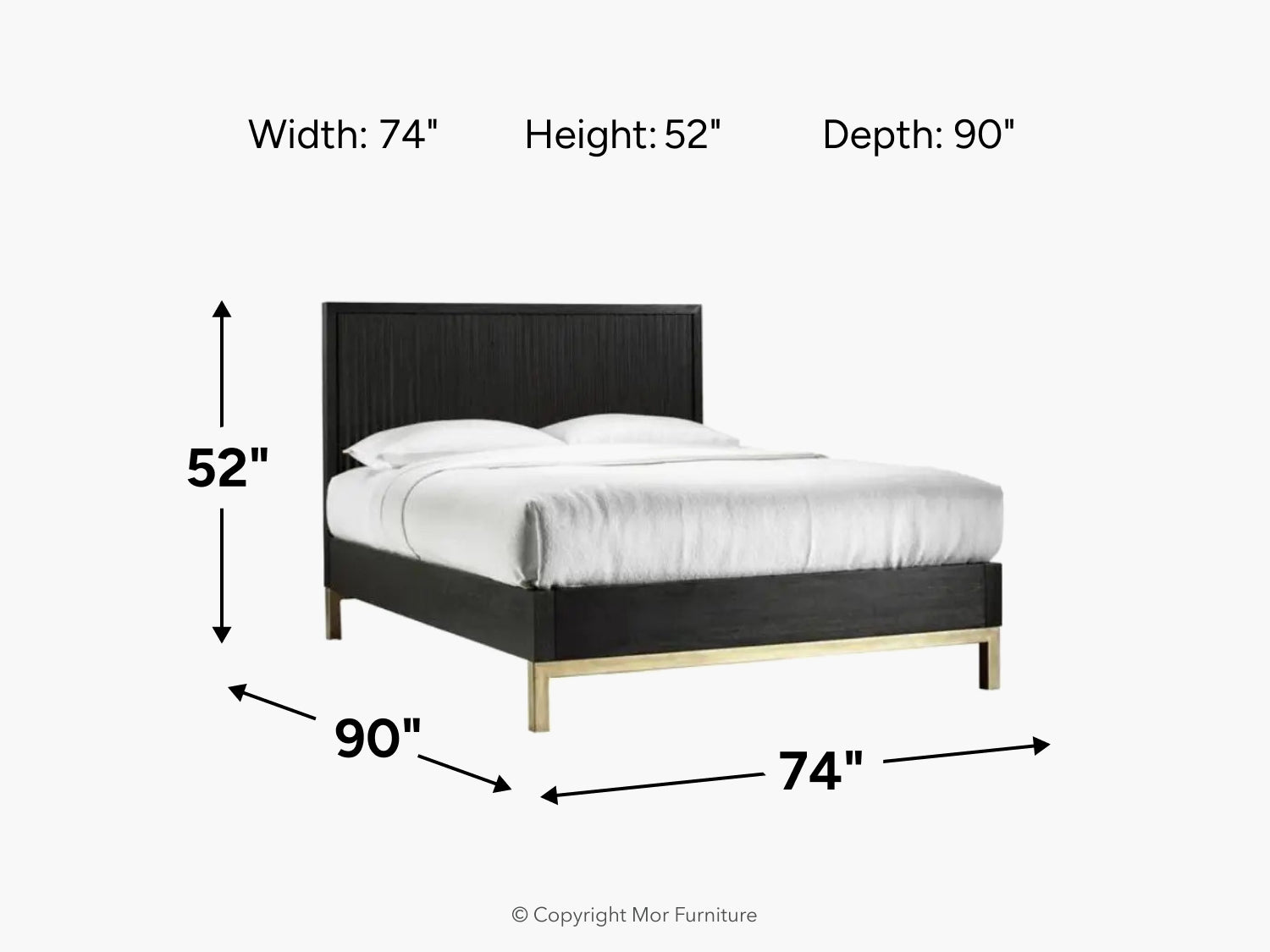 KENTFLD02:Kentfield Platform Bed, 