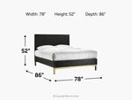 KENTFLD04:Kentfield Platform Bed, 