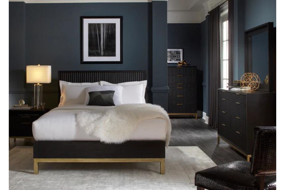 KENTFLD01:Kentfield Platform Bed & Dress, Styled