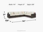 KIMORA001:Kimora Outdoor 4 Piece Section, 