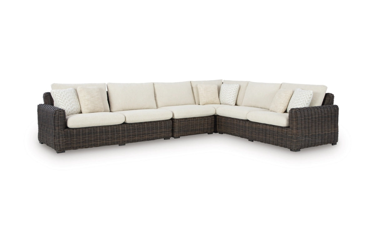 KIMORA001:Kimora Outdoor 4 Piece Section, AngledAngle