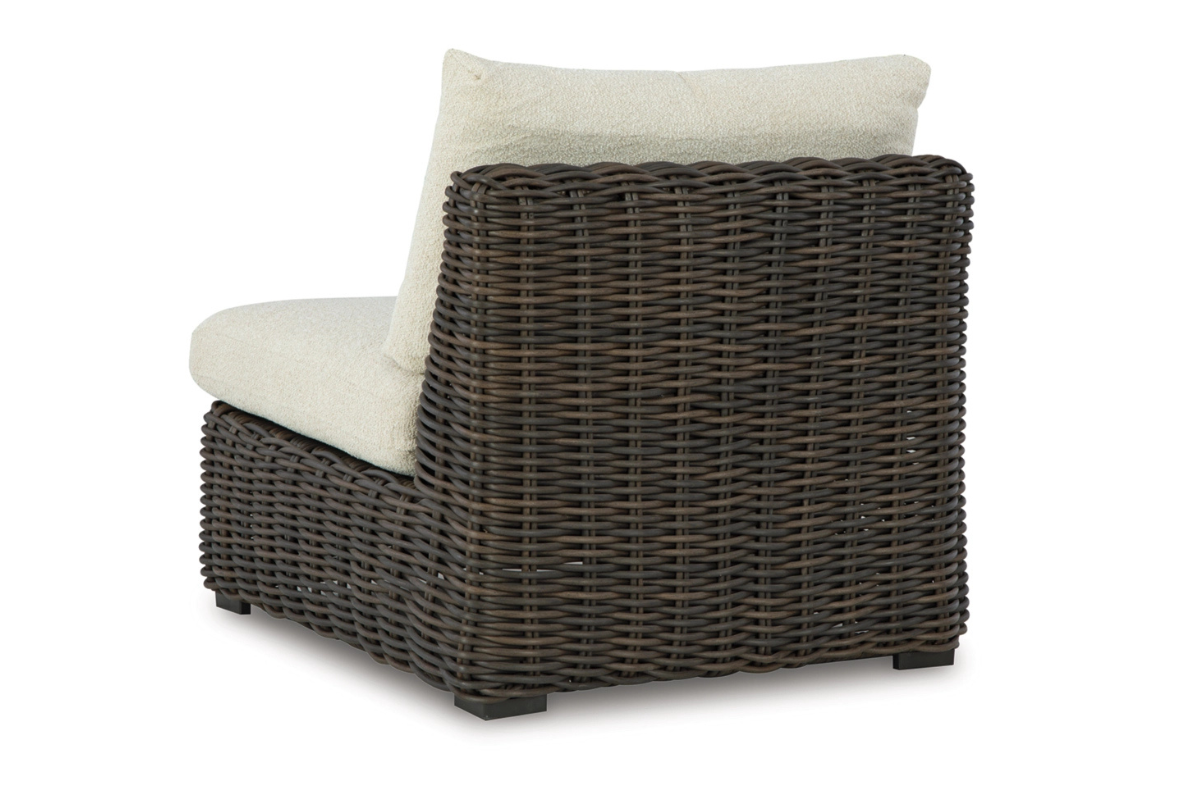 098045902:Kimora Outdoor Armless Chair, BackAngled