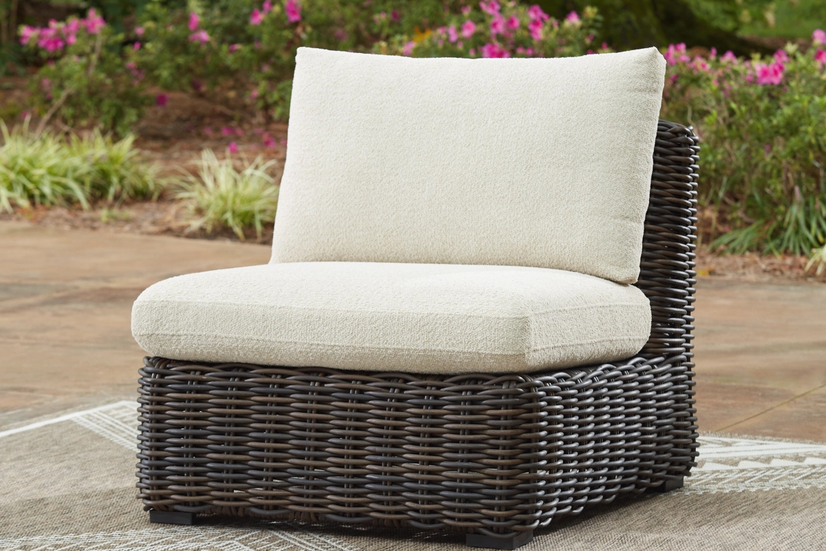 098045902:Kimora Outdoor Armless Chair, Styled