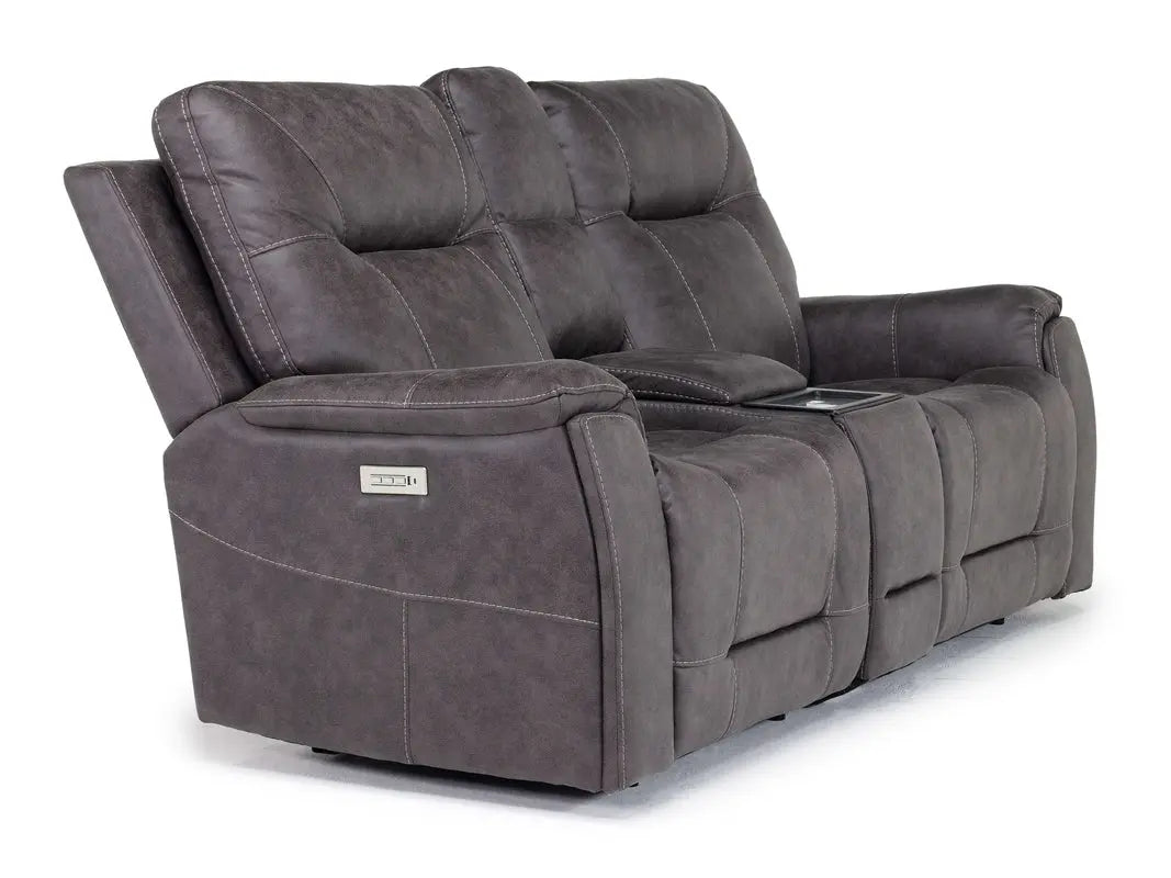 KINGSTONB:Kingston 3 Power Sofa & Consol, Angle