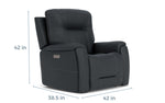 001822324:Kingston 3 Power Recliner, 