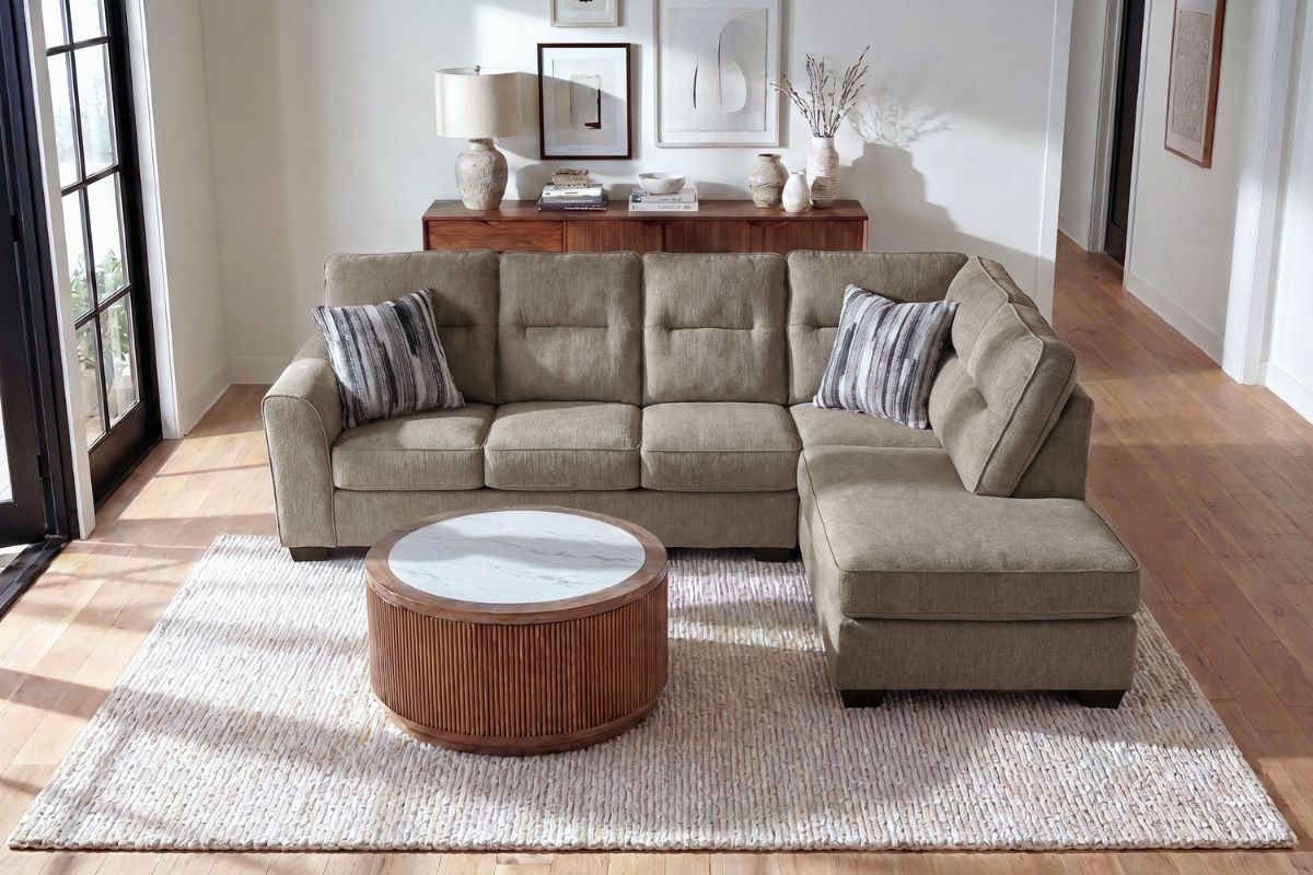 OLTEN0001:Olten Sofa Chaise Sectional, Front