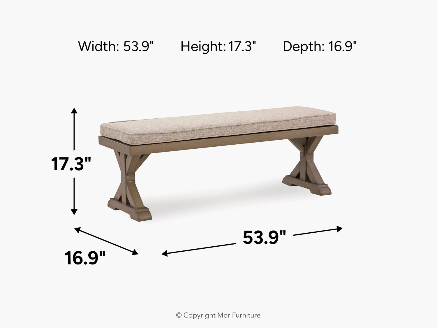 406061731:Laguna Heights Outdoor Bench, 