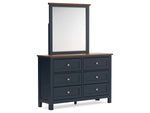 LANDOCK15:Landocken Panel Bed & Dresser , AngledAngle