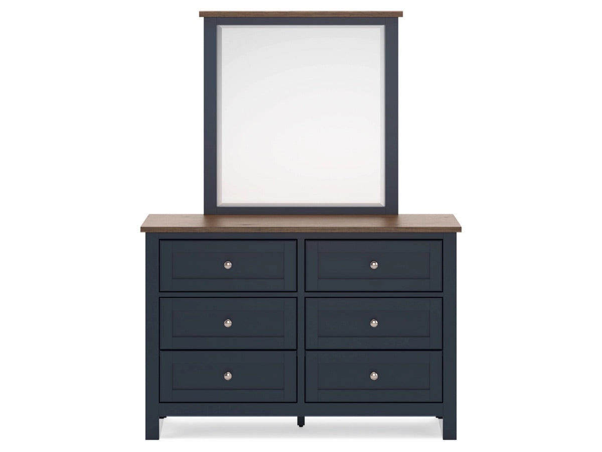 LANDOCK12:Landocken Panel Bed & Dresser , Front