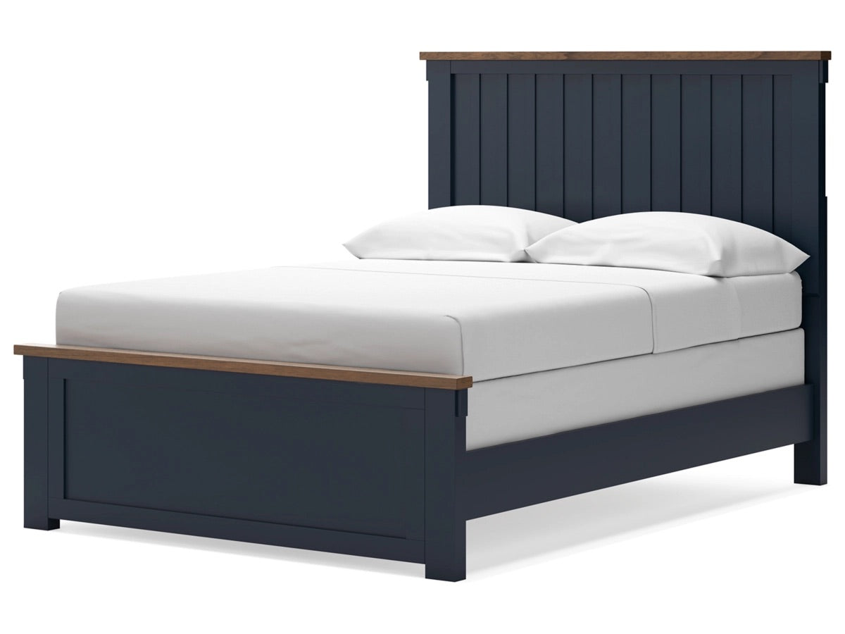 LANDOCK10:Landocken Panel Bed, AngledAngle