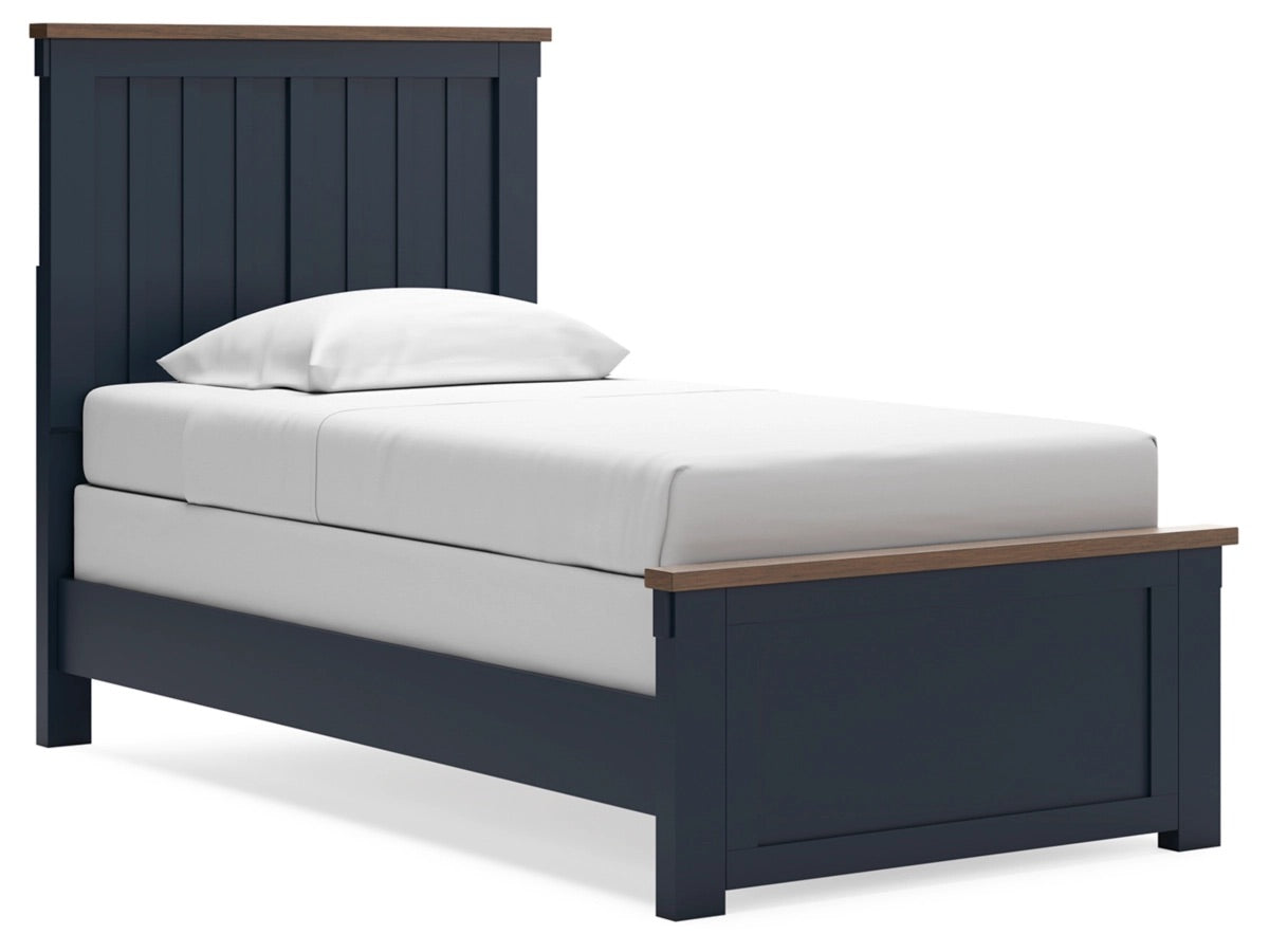 LANDOCK15:Landocken Panel Bed & Dresser , AngledAngle