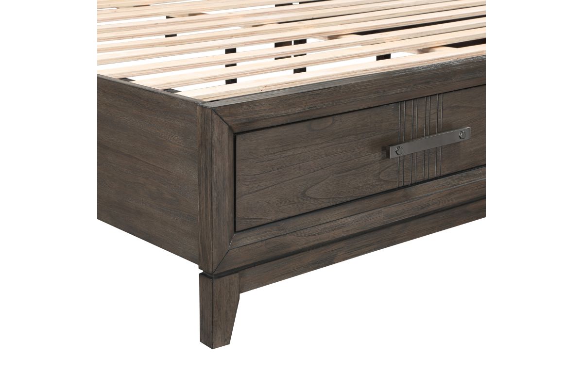 LANDON002:Landon Upholstered Panel Bed, 