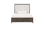 LANDON000:Landon Upholstered Panel Bed, Front