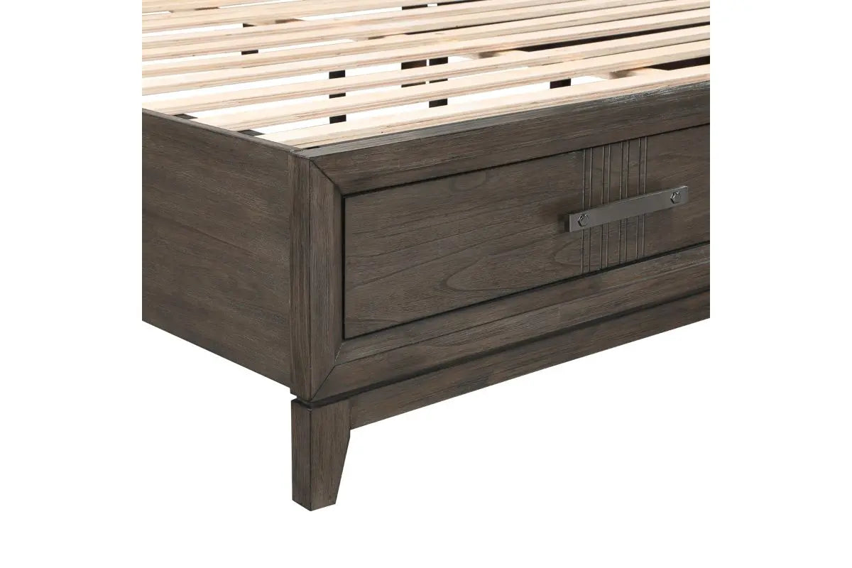 LANDON004:Landon Upholstered Panel Bed, 