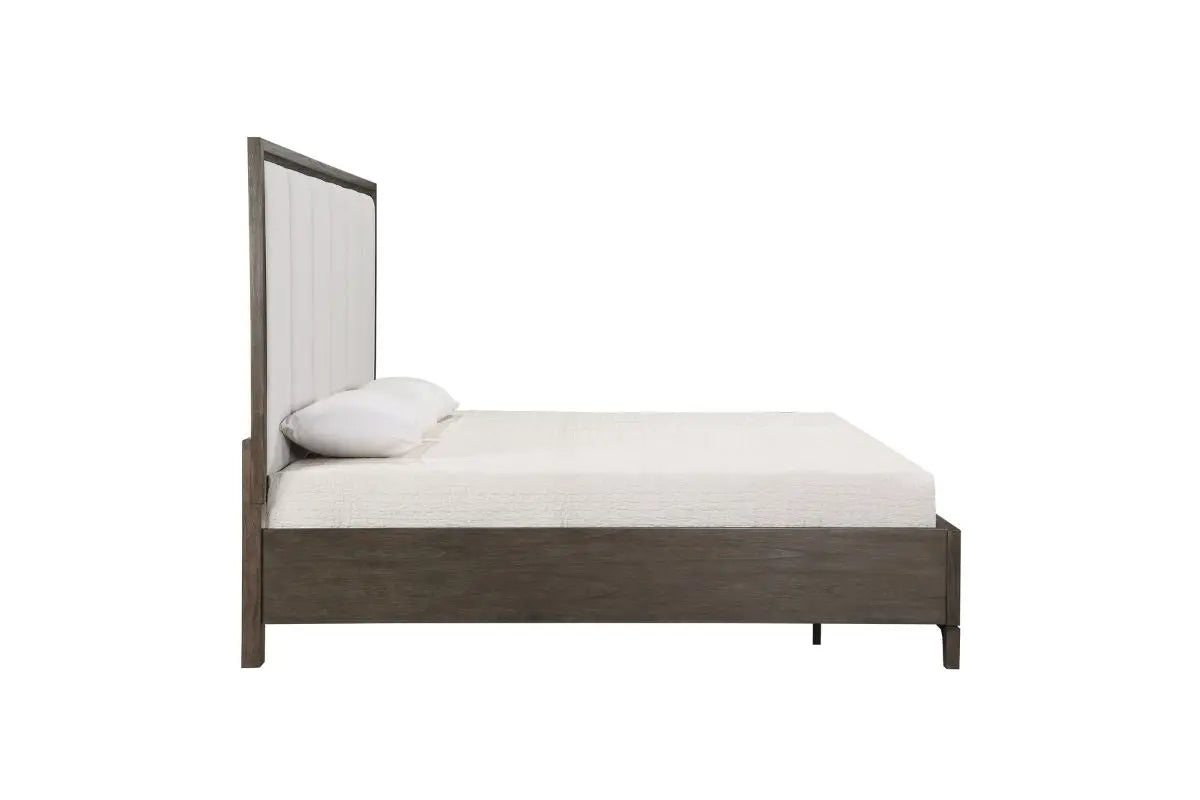 LANDON004:Landon Upholstered Panel Bed, Side