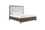 LANDON001:Landon Upholstered Panel Bed &, 