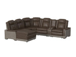 LANTAN004:Lantana 6 Piece 2 Power Chaise Sectional, Angled