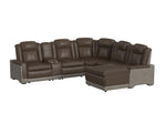LANTAN005:Lantana 6 Piece 2 Power Chaise Sectional, Angled