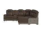 LANTAN005:Lantana 6 Piece 2 Power Chaise Sectional, Front
