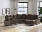 LANTAN005:Lantana 6 Piece 2 Power Chaise Sectional, 