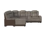 LANTAN014:Lantana 6 Piece 2 Power Chaise Sectional, Front