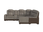 LANTAN015:Lantana 6 Piece 2 Power Chaise Sectional, Front