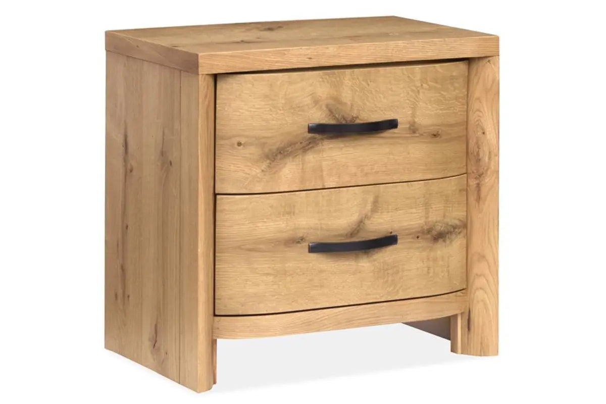 LARAMIE06:Laramie Panel Bed & Dresser & , AngledAngle