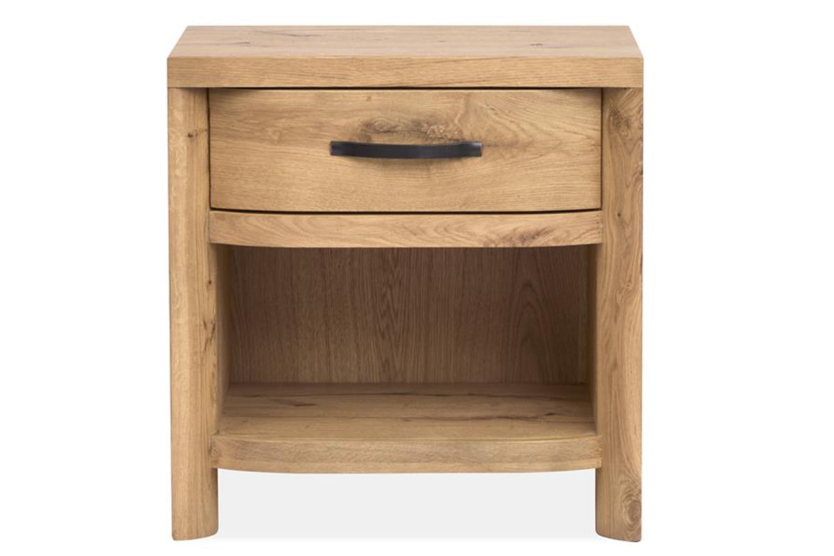 LARAMIE2A:Laramie Panel Bed With Storage, FrontOpen