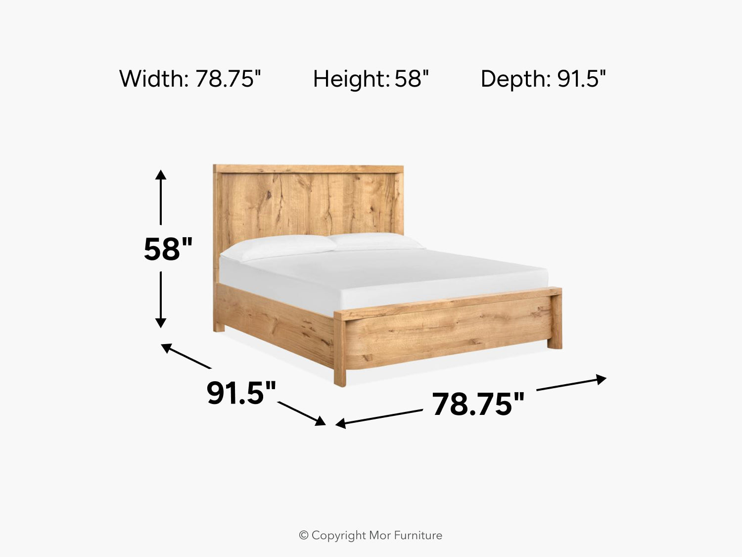 LARAMIE04:Laramie Panel Bed, 