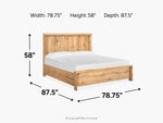 LARAMIE07:Laramie Panel Bed, 