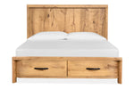 LARAMIE8A:Laramie Panel Bed With Storage, Front