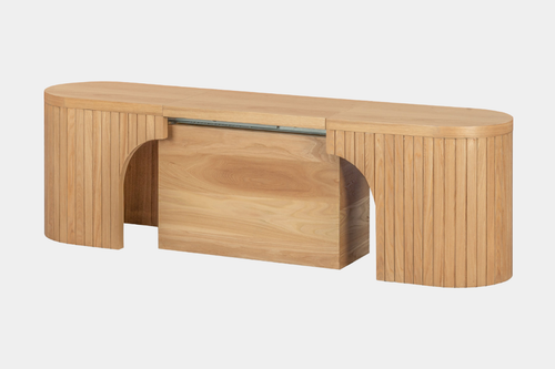 416109922:Leafy Dining Bench, Angled