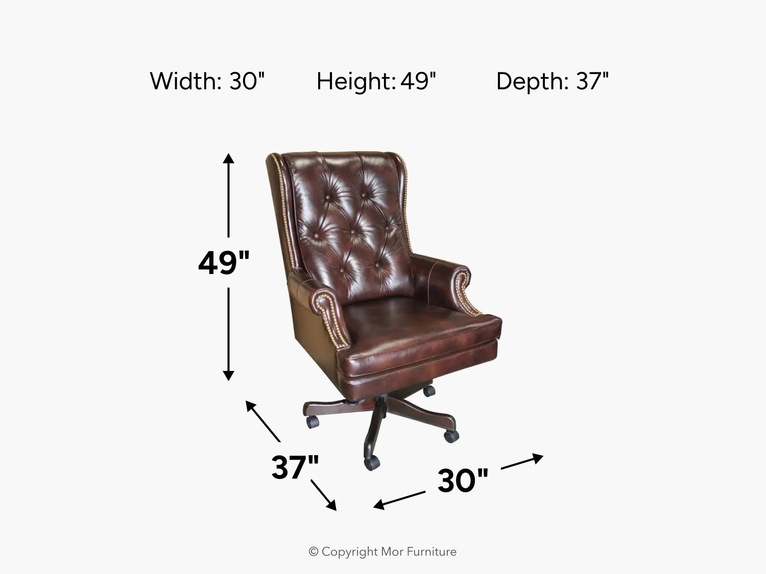 769950419:Leather Office Desk Chair, 
