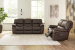 LEESWORTH:Leesworth Power Sofa & Loveseat, Styled