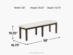 285261769:Lincoln Dining Bench, 