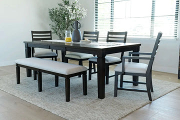LINCOLN12:Lincoln Square Dining Table & , Styled