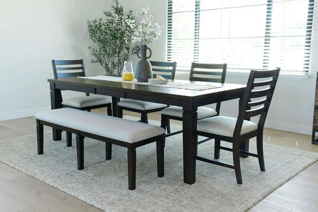 Lincoln Dining Table & 4 Chairs & Bench